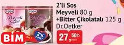 DR.OETKER 2’Lİ SOS MEYVELİ 80 G + BİTTER ÇİKOLATALI 125 G